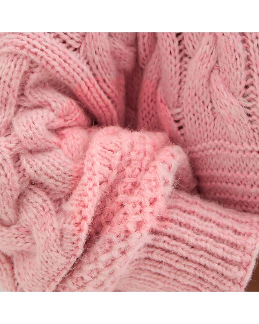 Cara & The Sky Pink Alex Balloon Sleeve Cable Maxi Cardigan