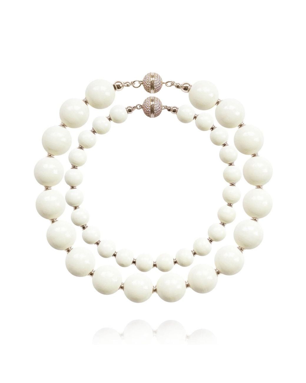 Saule Label Metallic Siena Duo Necklaces