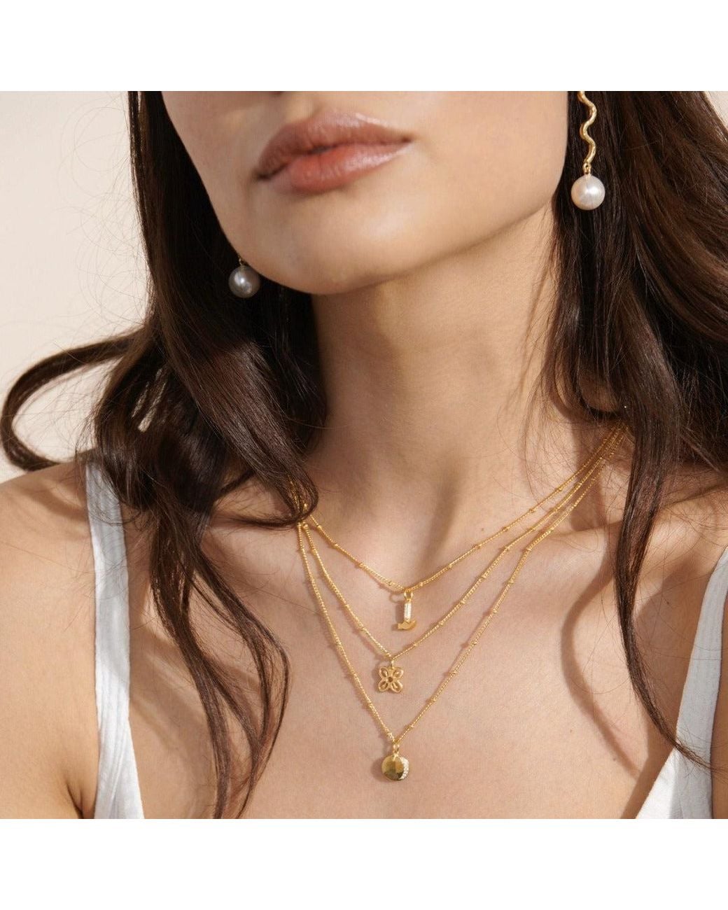 With Love Darling Metallic Hammer Necklace Diamond