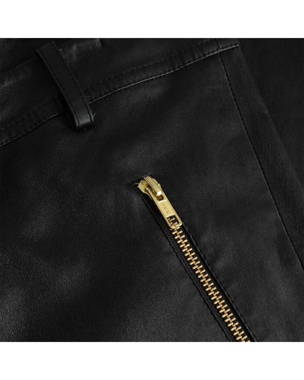 Zoe Black Lucille Leather Pants