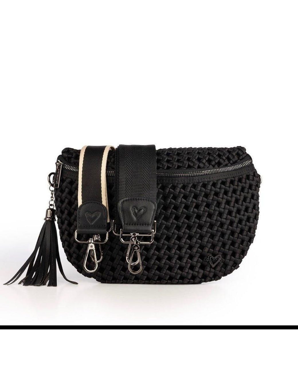 Prenelove Metallic New: Lambton Woven Hand Knotted Crossbody Bag
