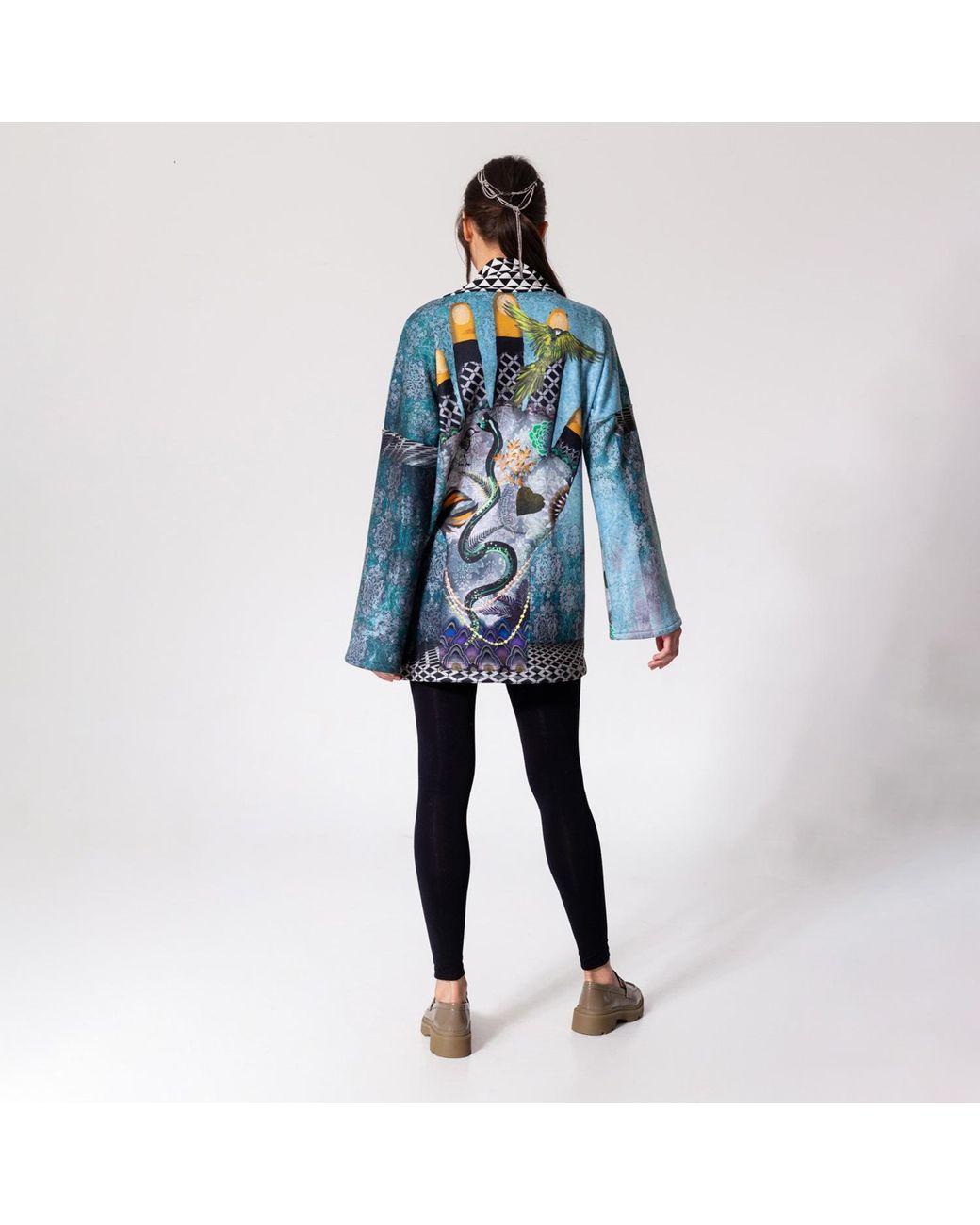 ARTISTA Blue Fortune Tunic Dress