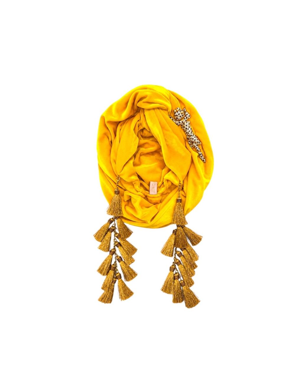 Julia Clancey Yellow Leopardita Sunshine Turban