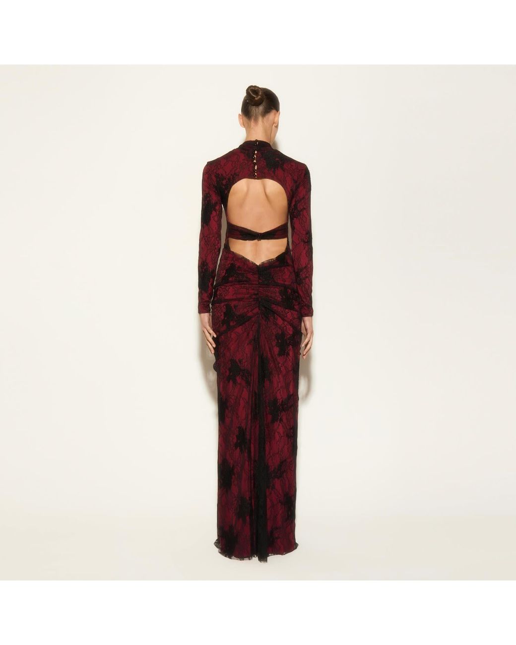 Herfetch Red Maxi Fetch Obbsession Dress-Burgundy