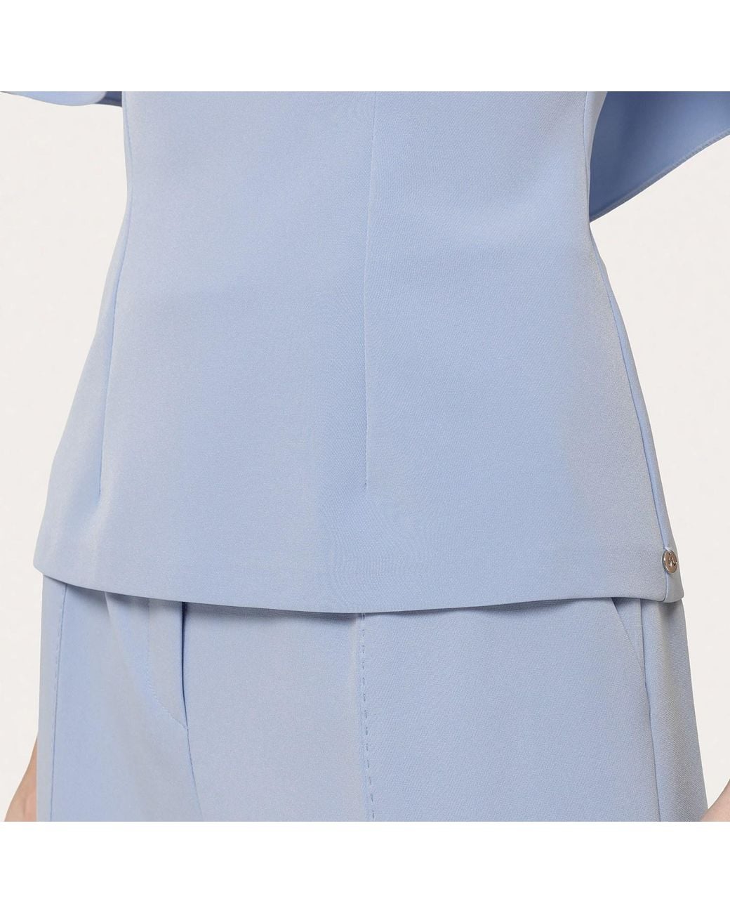 Nissa Blue Cape-Design Top