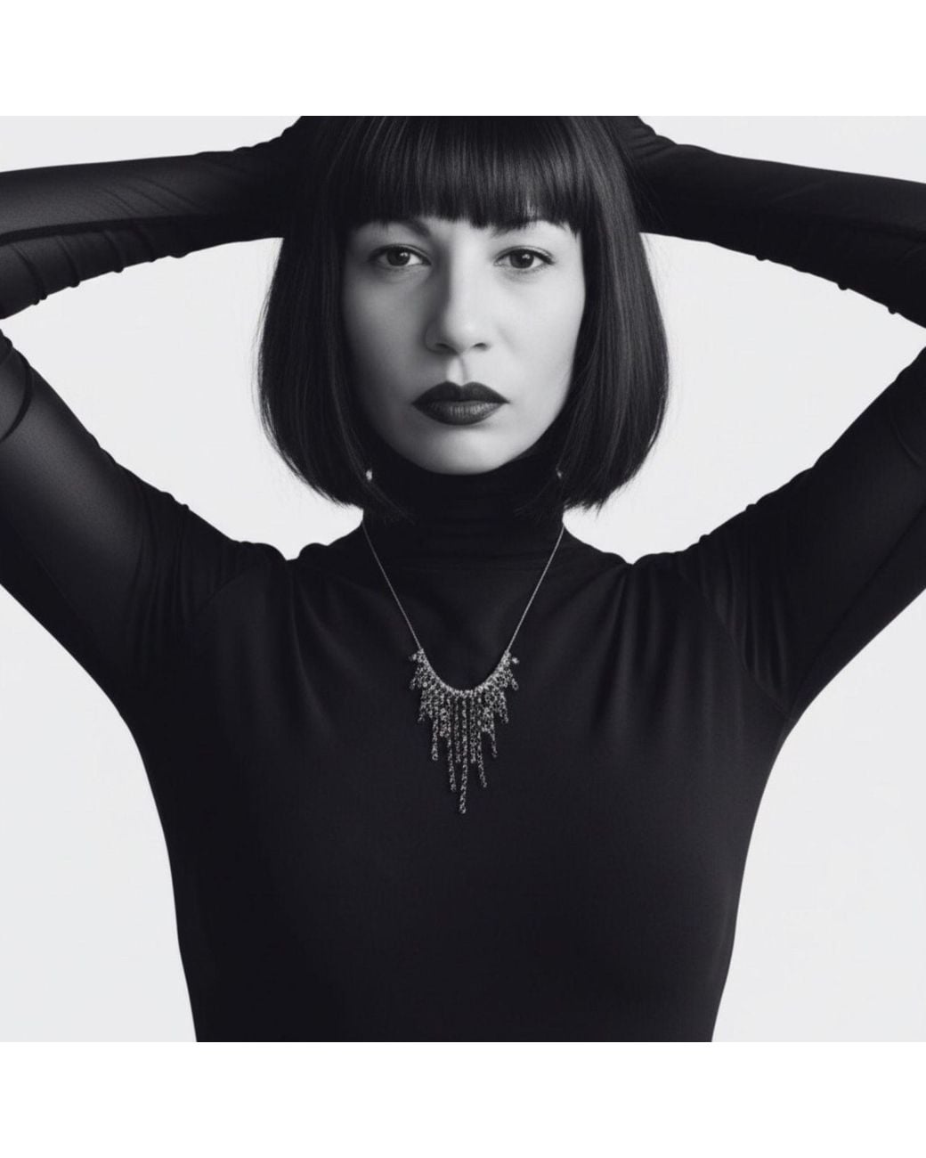 Tg-Jewellery by Tamara Gervasio Metallic Rain Drop Chain Necklace – Handcrafted Recycle Sterling