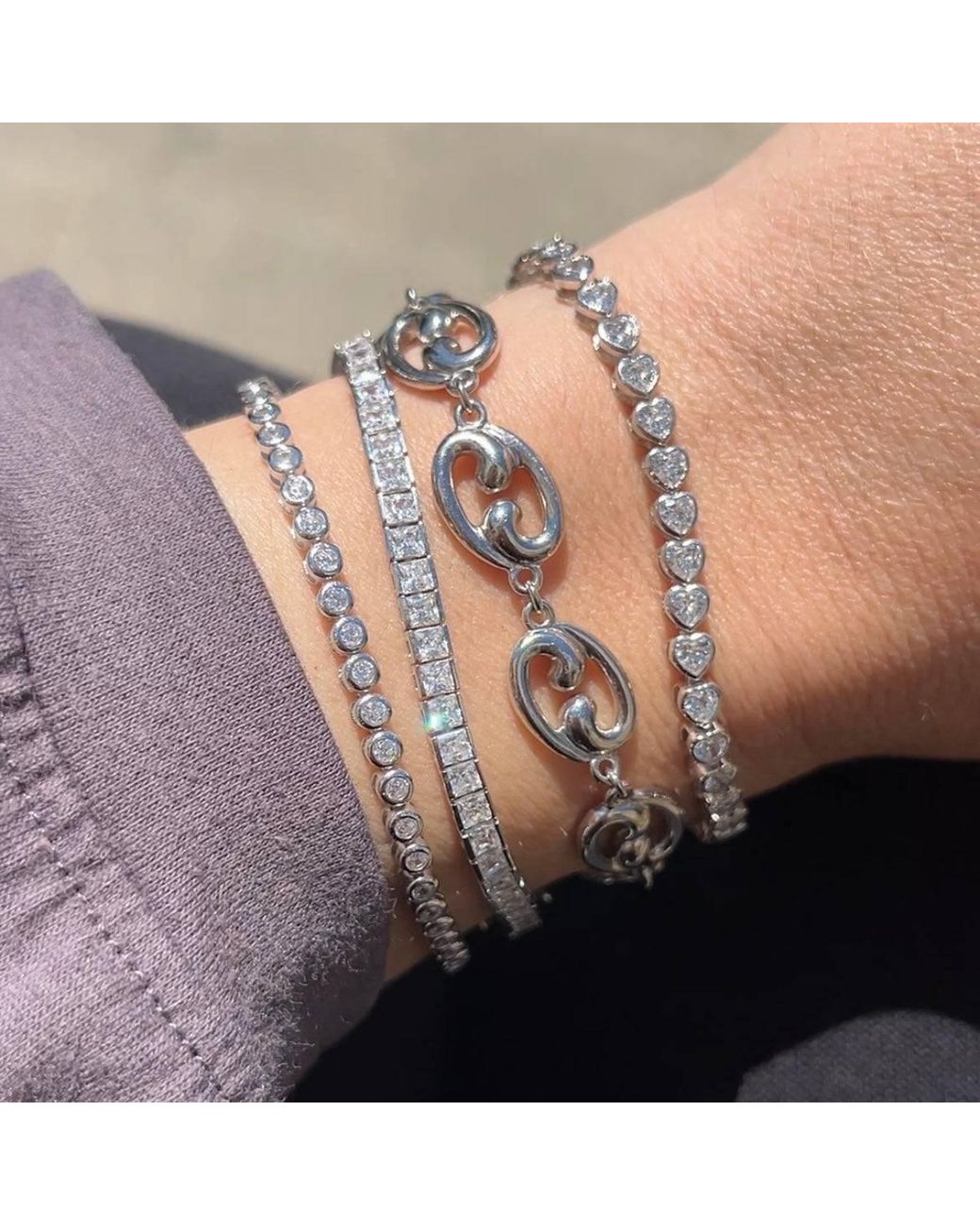 Leni James Metallic The Fibonacci Link Bracelet
