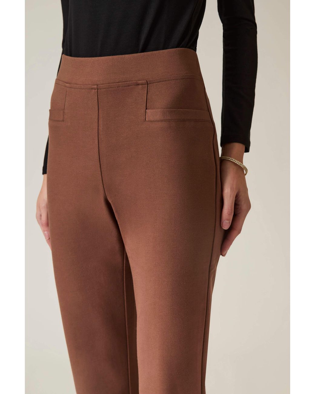 James Lakeland Brown Mocha Bootleg Trousers