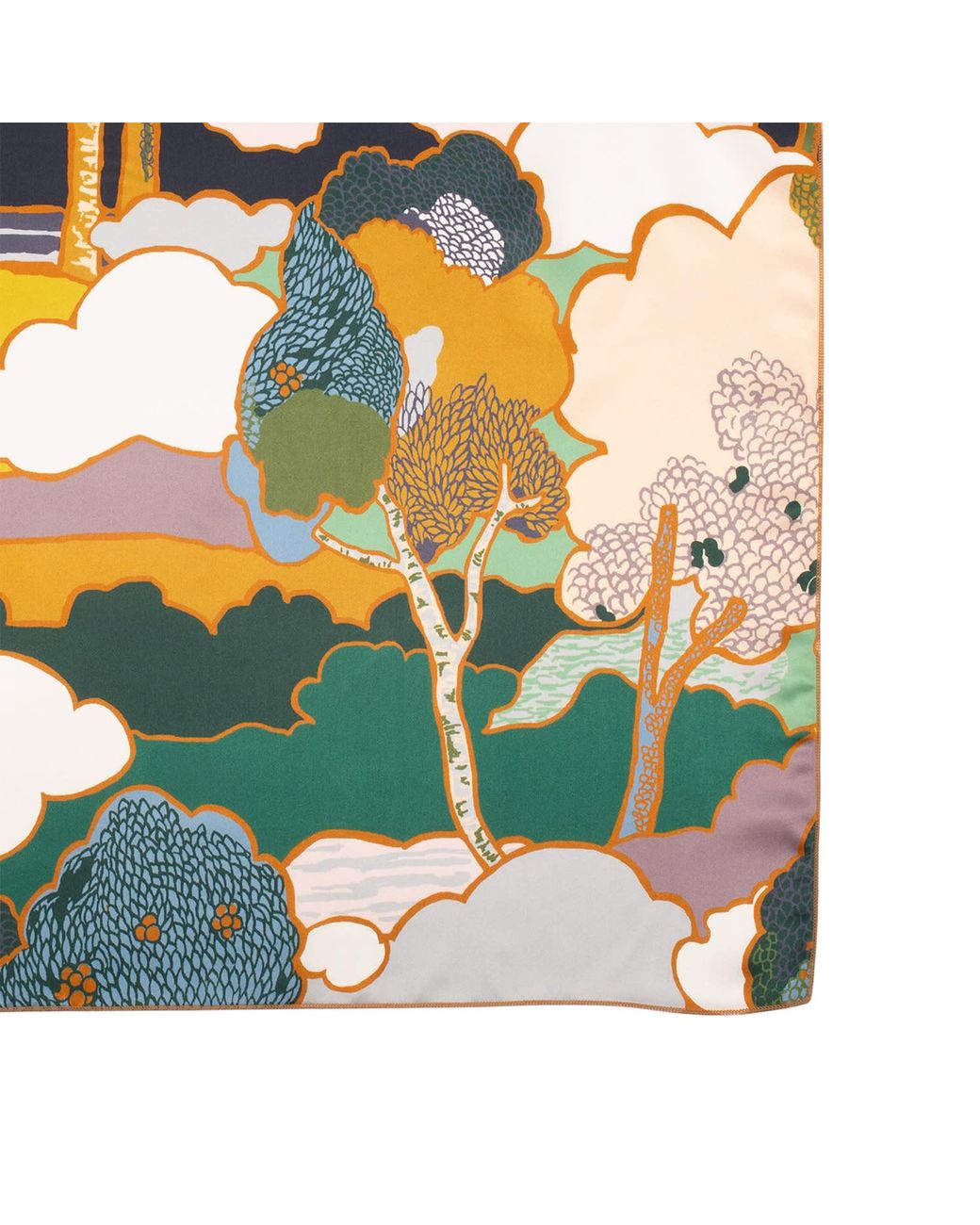LE COLONEL Metallic Liberty Bonsaï Prospect Place Silk Square
