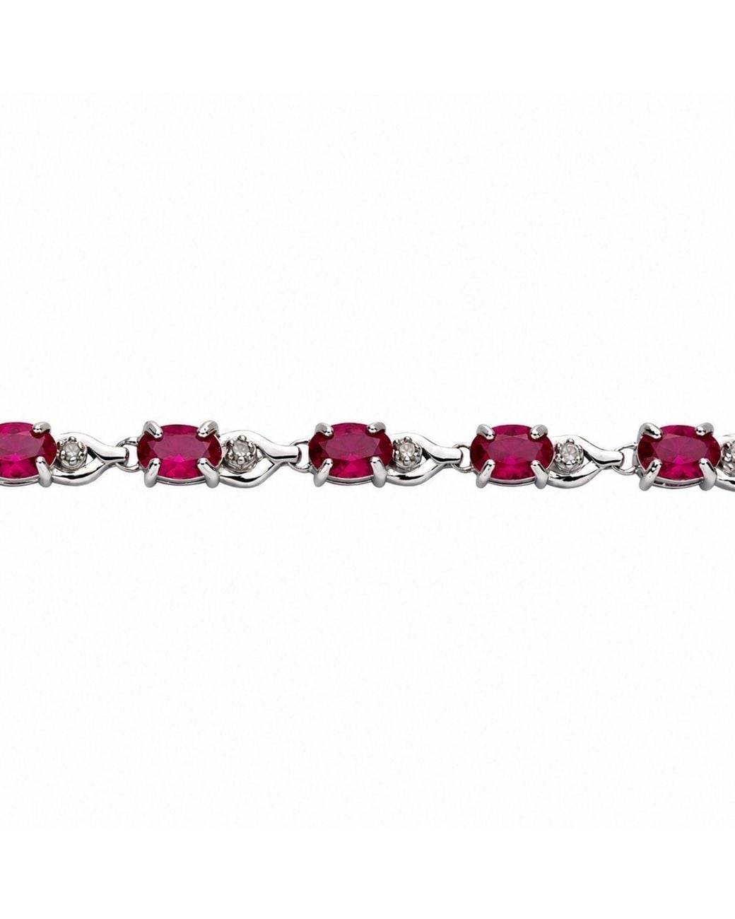 Belinda Jewelz Red Elora Ruby Vintage Tennis Bracelet