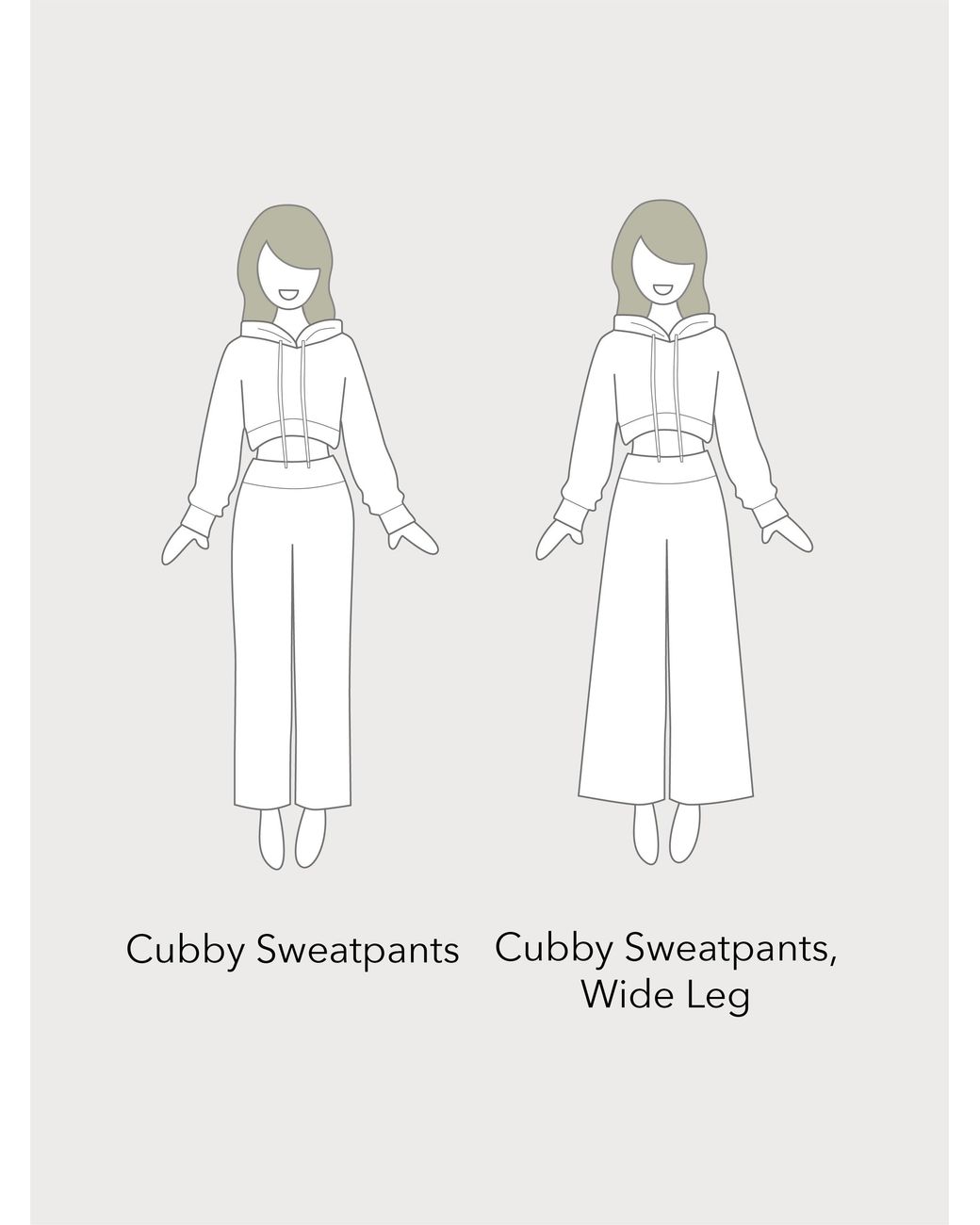 Supesu Natural Cubby Sweatpants, Wide Leg