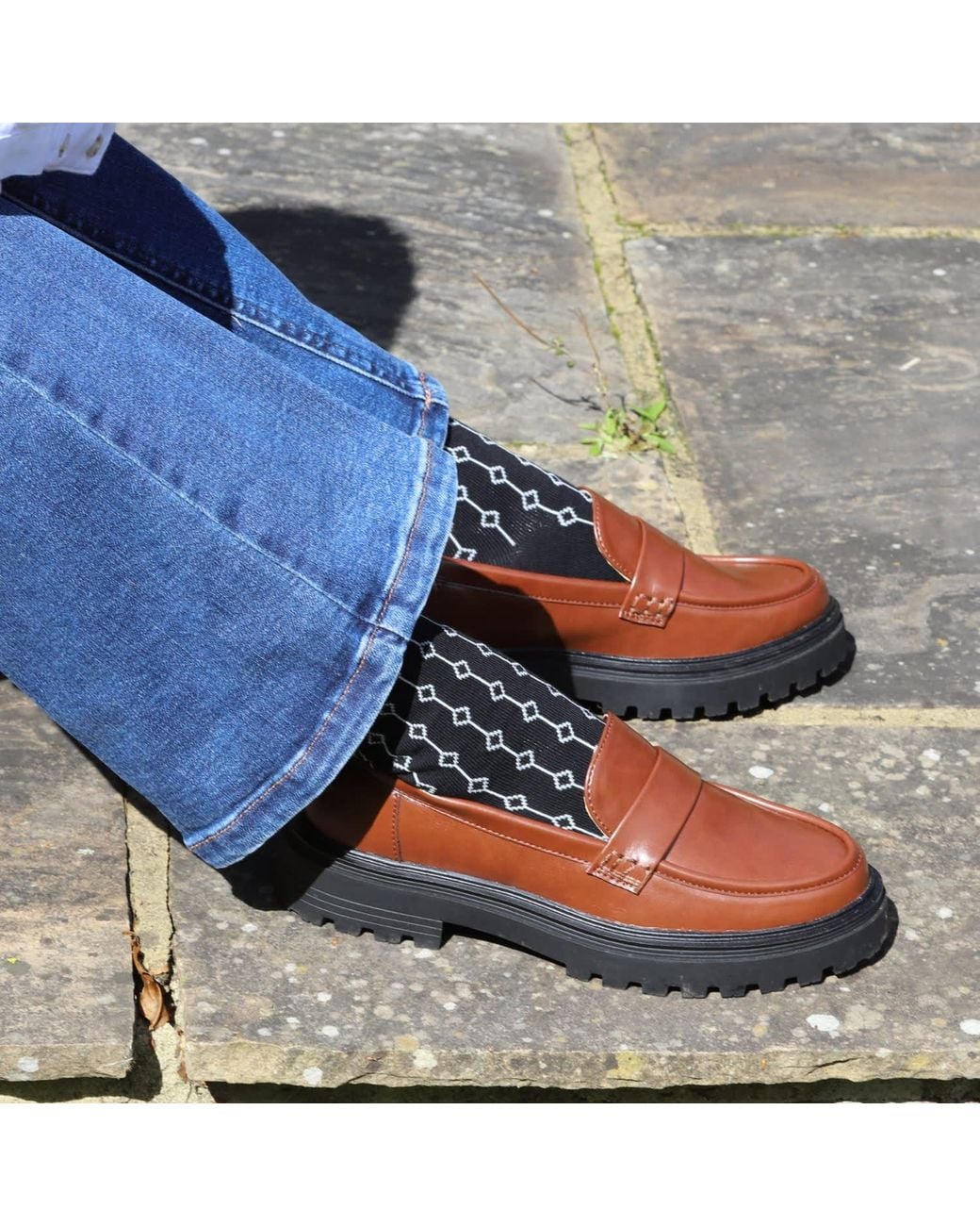 Peper Harow - Made in England Black Beads Socks –