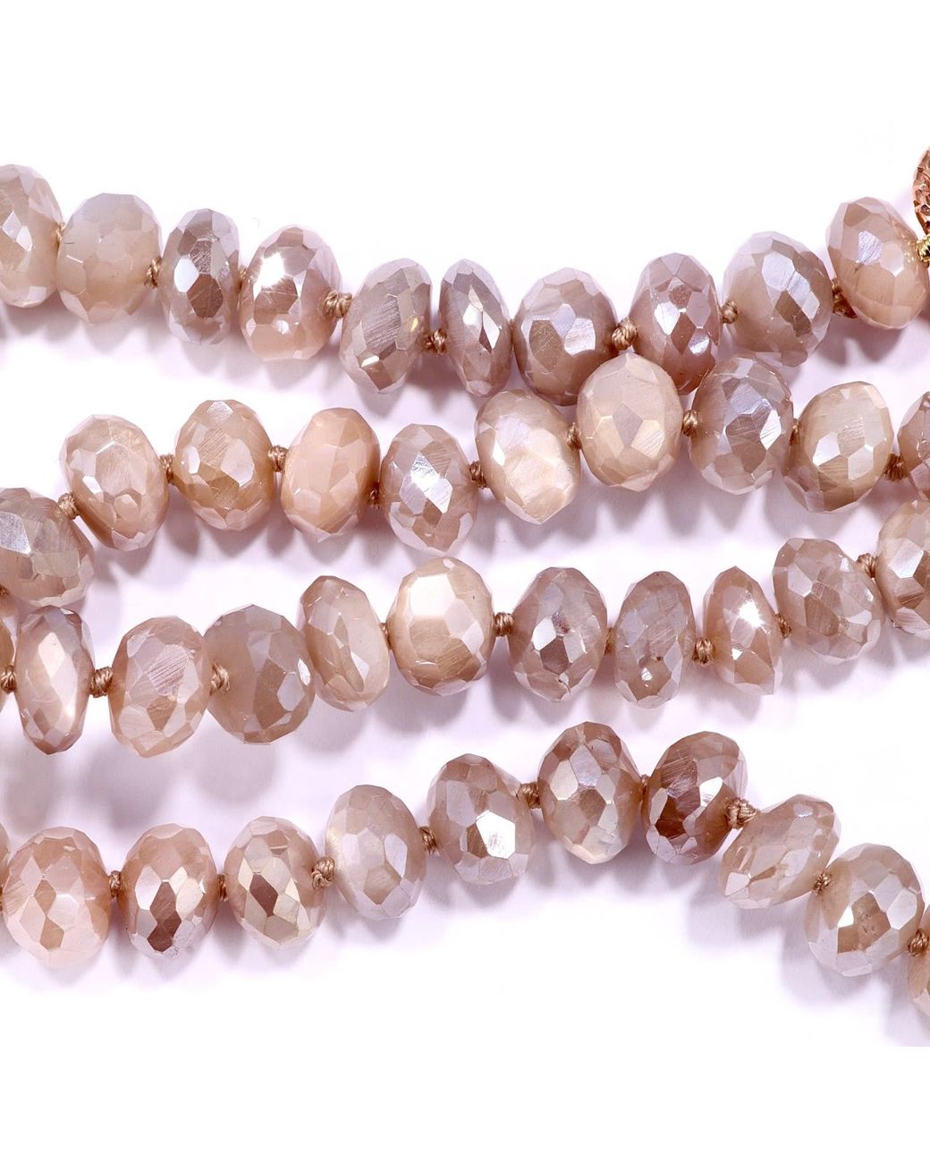 Mineralgems•Studio Pink Neutrals Peach Moonstone Necklace