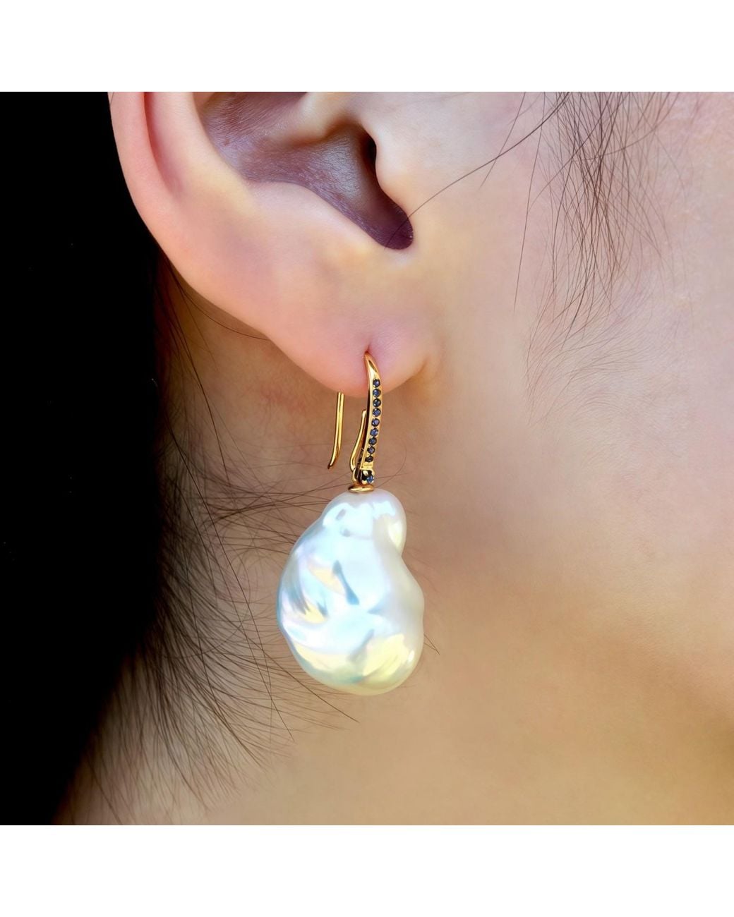 Kai Fine Jewelry Pink Solid Natural Sapphire & Baroque Pearl Convertible Drop Earrings