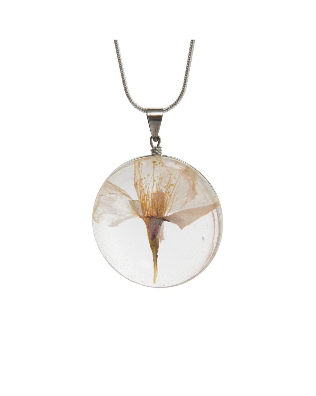 Laura Daili Pink Neutrals Glass Pendant