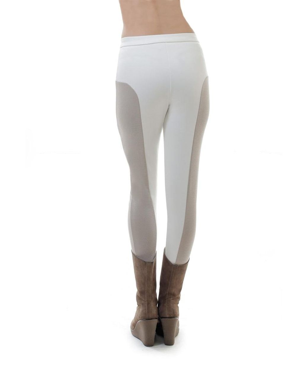 Conquista White Neutrals Jodhpur Style Pants