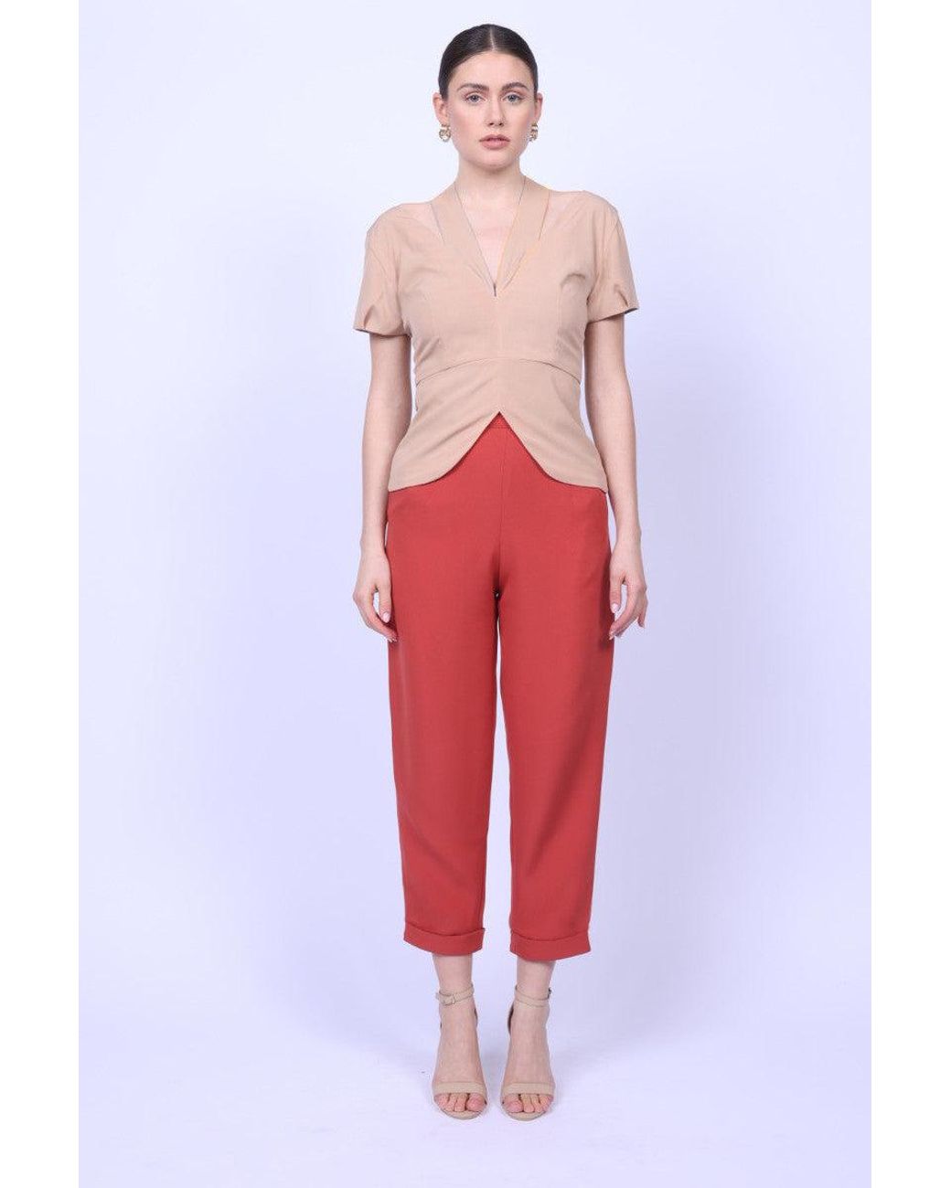 Mary Dickow Brown Mathilde Top-Rosy Latte