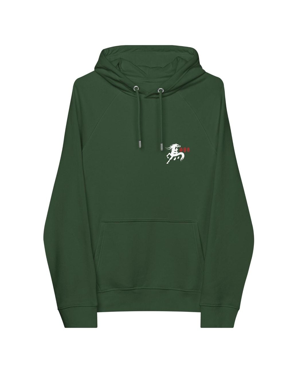 Anchor and Crew Green Bottle Ten Chinese Year Of The Horse Editions Organic Cotton Hoodie