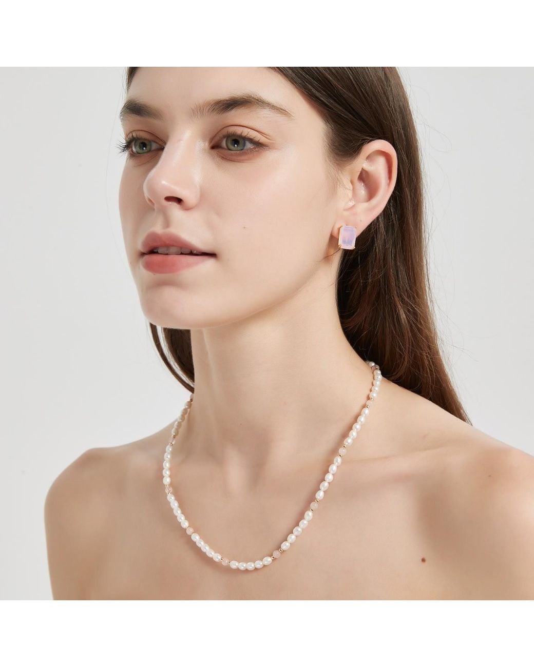 Miss Cecilia White Aurora Fresh Water Pearl Necklace