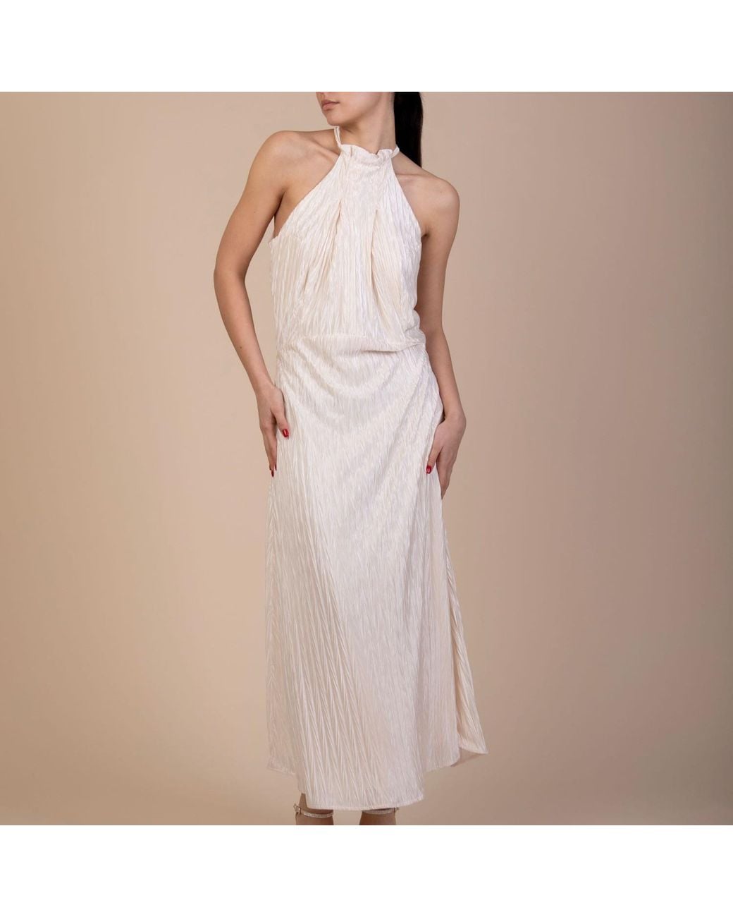 NUMBAT White Neutrals Fiona Pleated Dress