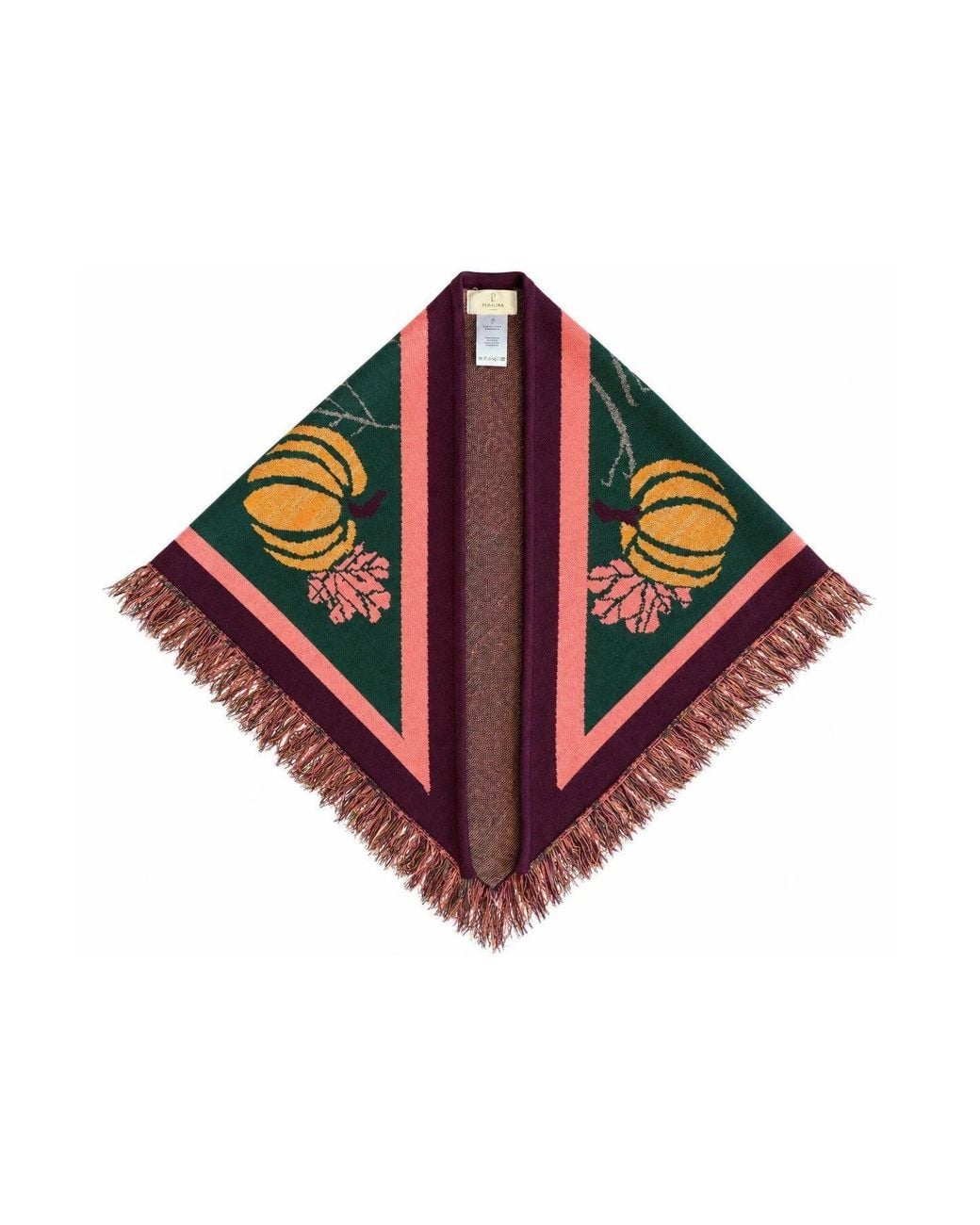 Peraluna Green Flying Pumpkin Knit Shawl