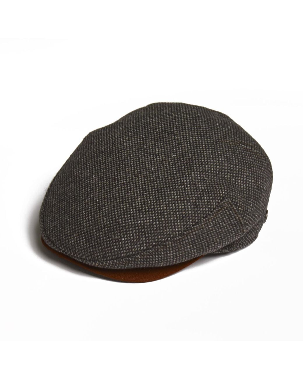 Dasmarca Hats Gray Tailor Nailhead Ukrainian Tweed Wool Cap For for men