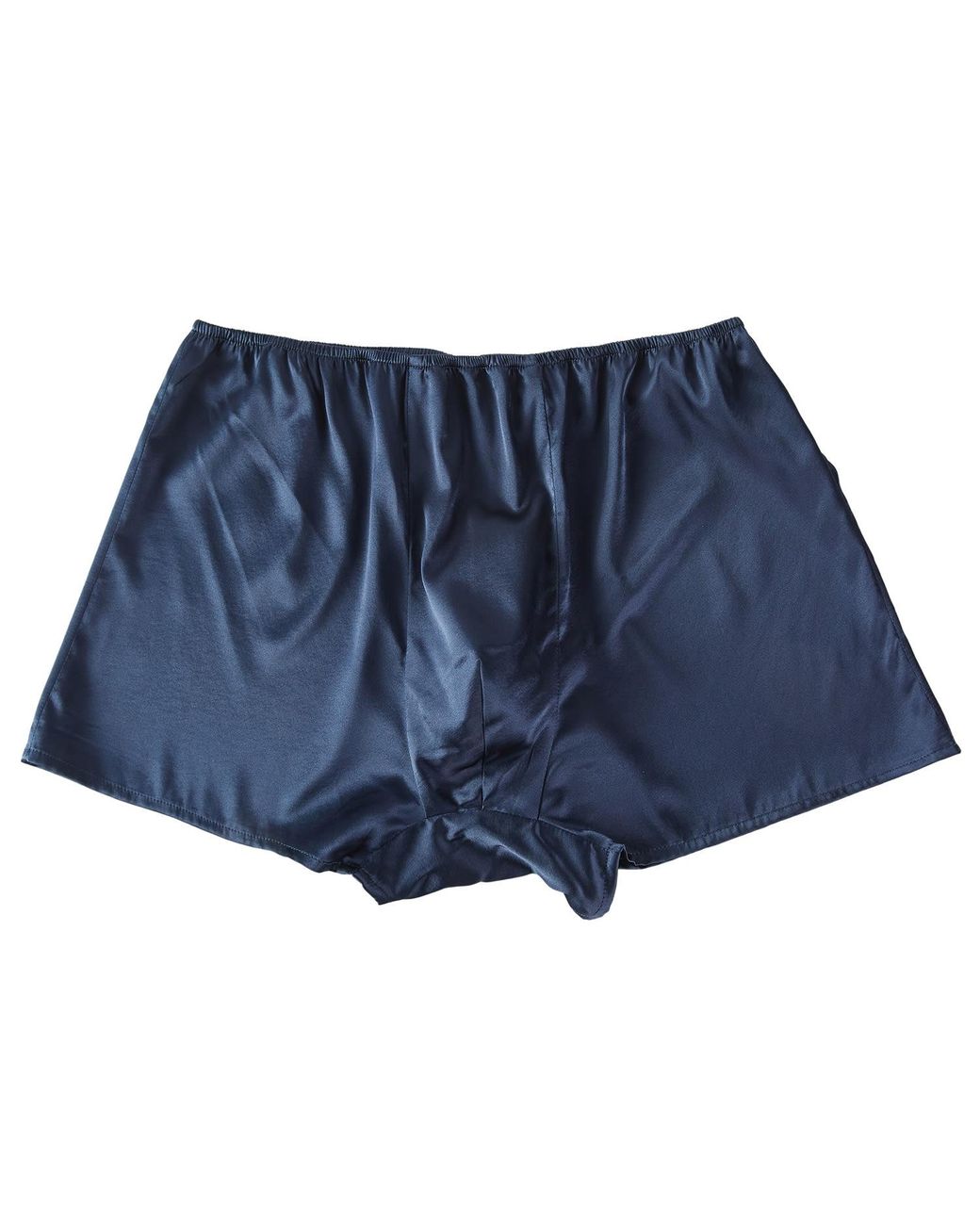 Soft Strokes Silk Blue Pure Mulberry Silk Trunks for men