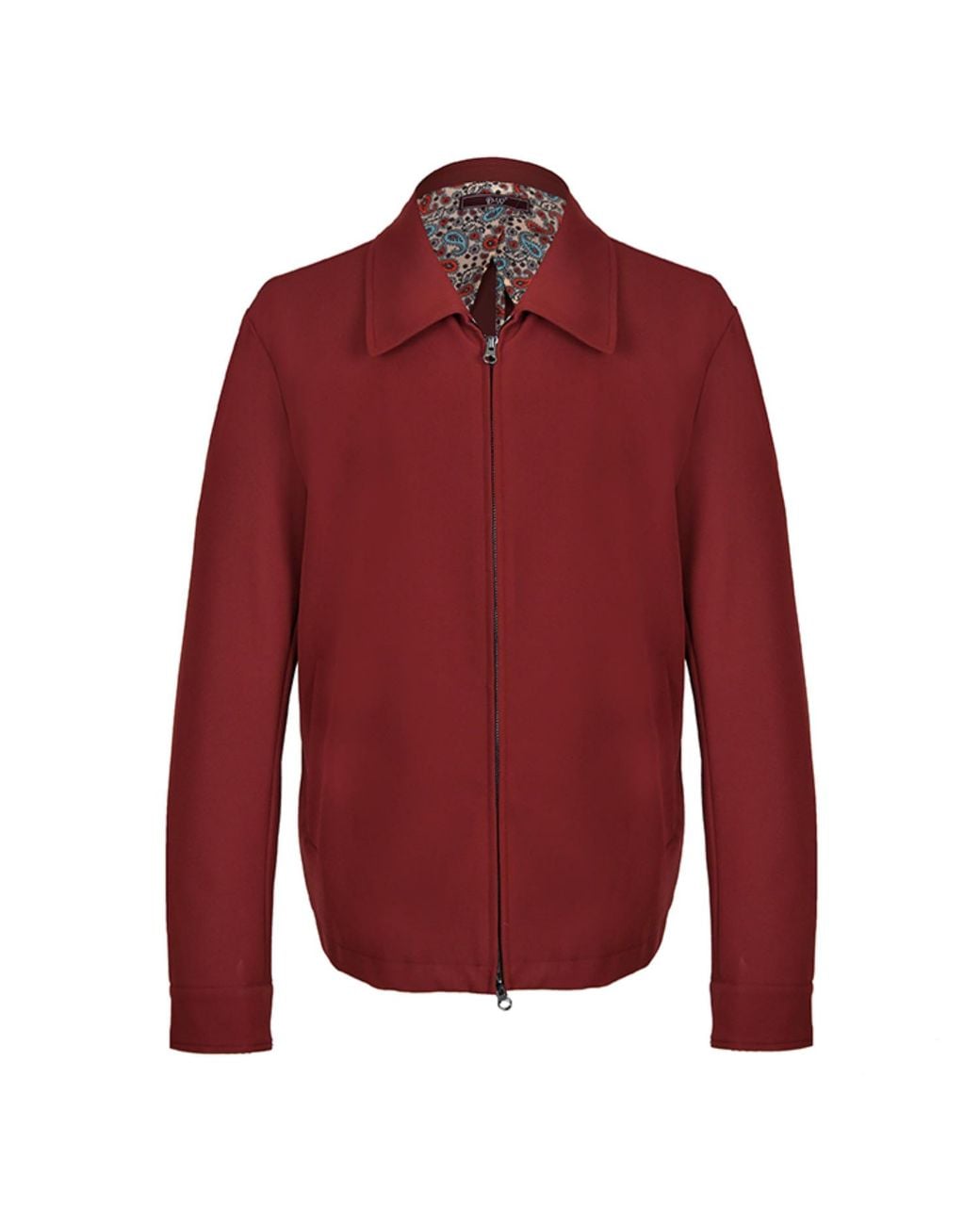 DAVID WEJ Red Ashford Relaxed Aviator Jacket for men