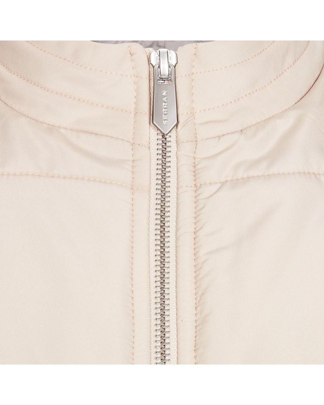 SEREN LONDON Natural Quilted Gilet for men