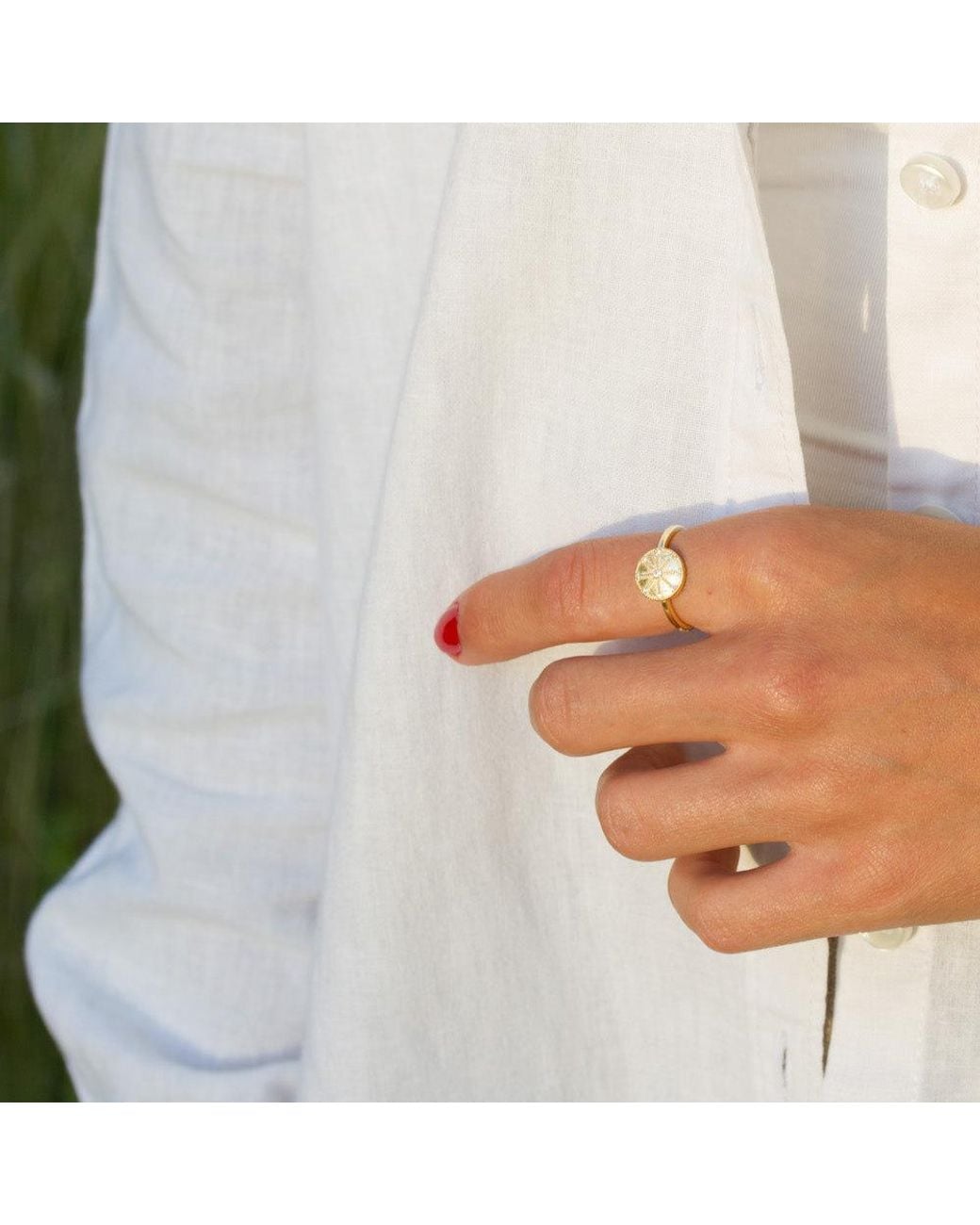 With Love Darling Metallic Energy Ring