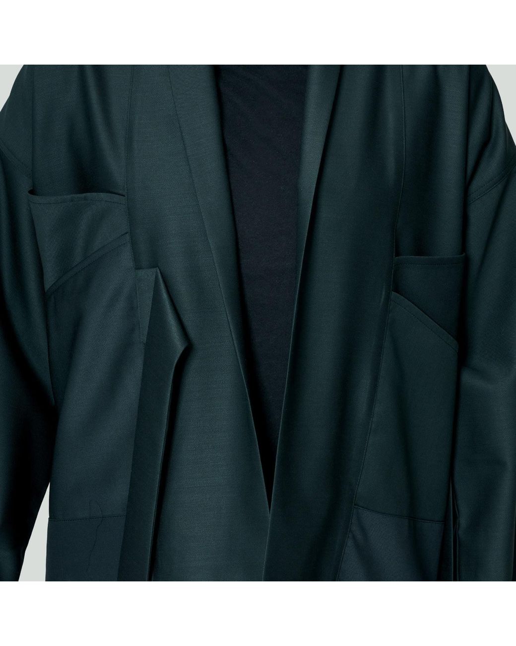 MOE Green Pine Wool Vest Jacket
