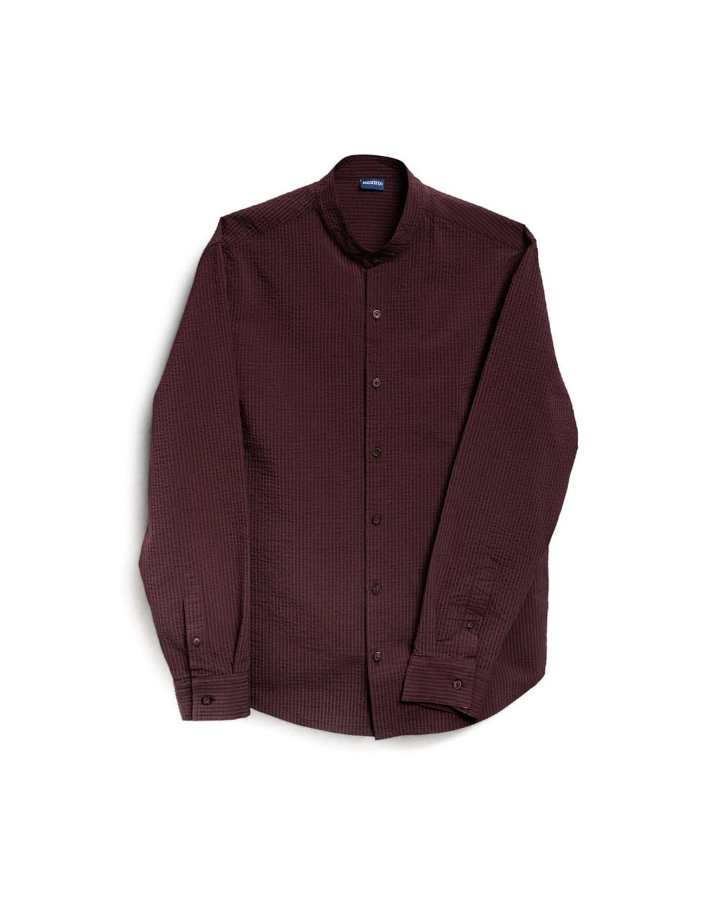 Duskitten Purple Oxblood Meridian Seersucker Shirt for men