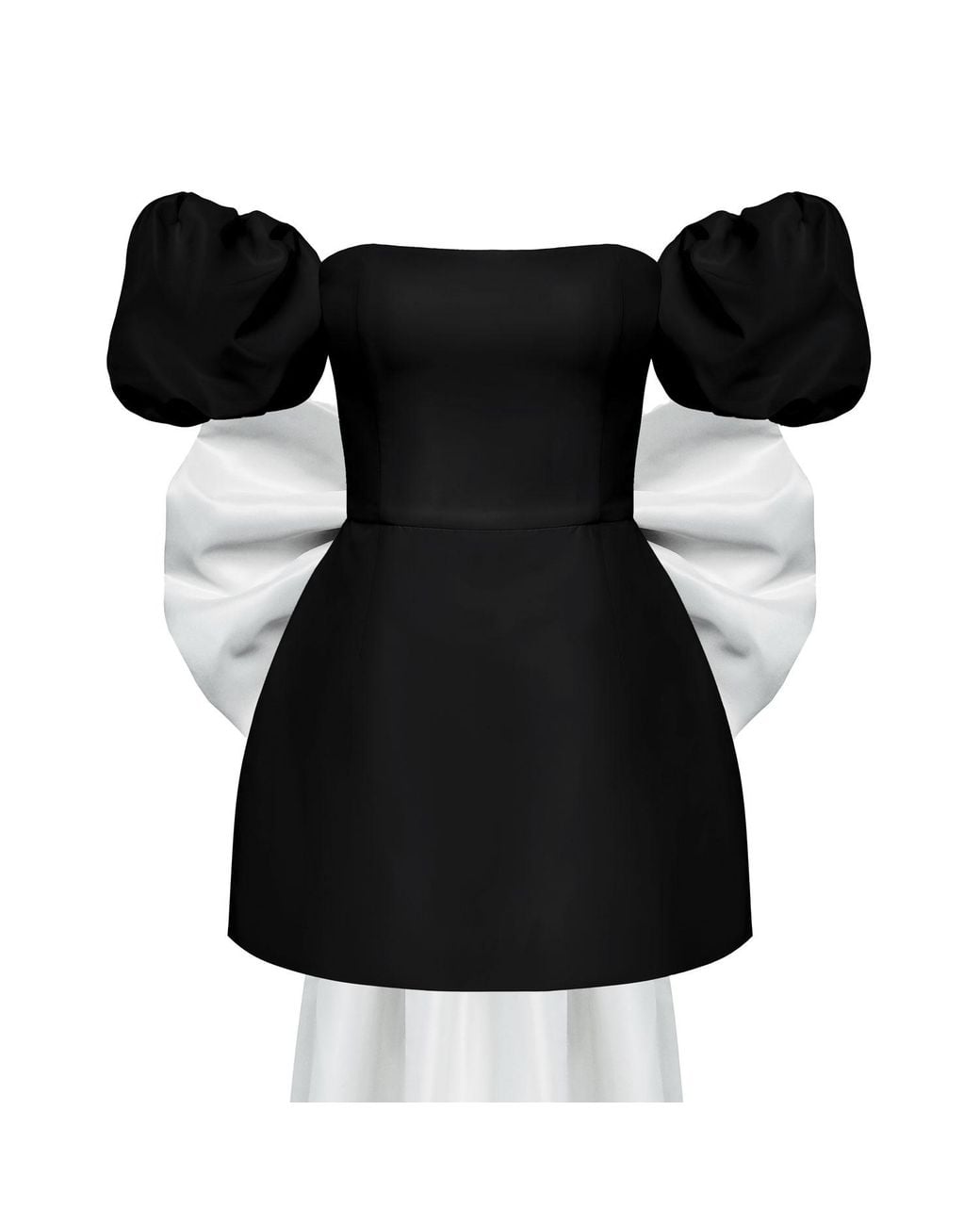 POST MERIDIEM Black Bow Back Jumpsuit Dress