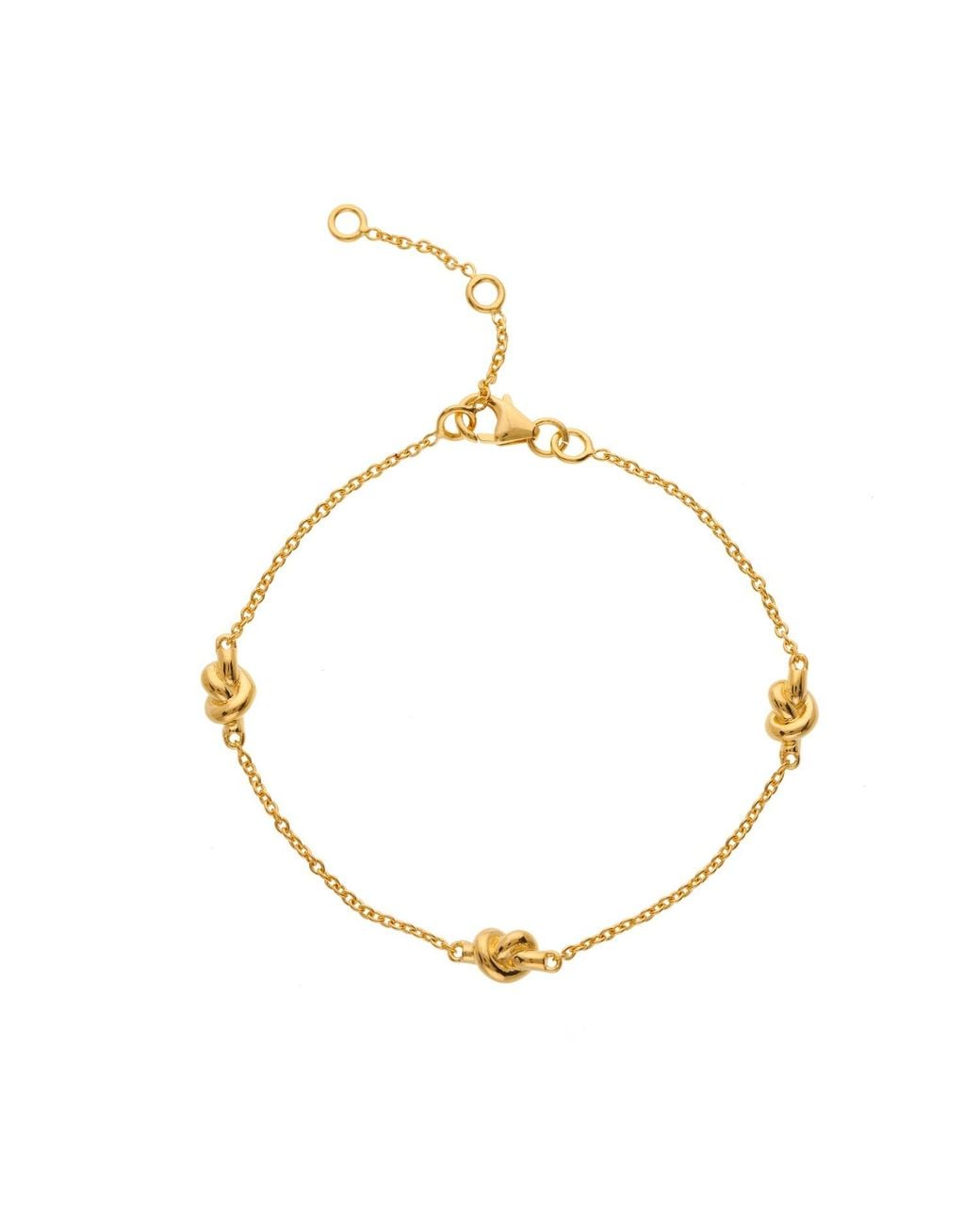 Auree Jewellery Metallic St Ives Vermeil Knot Bracelet
