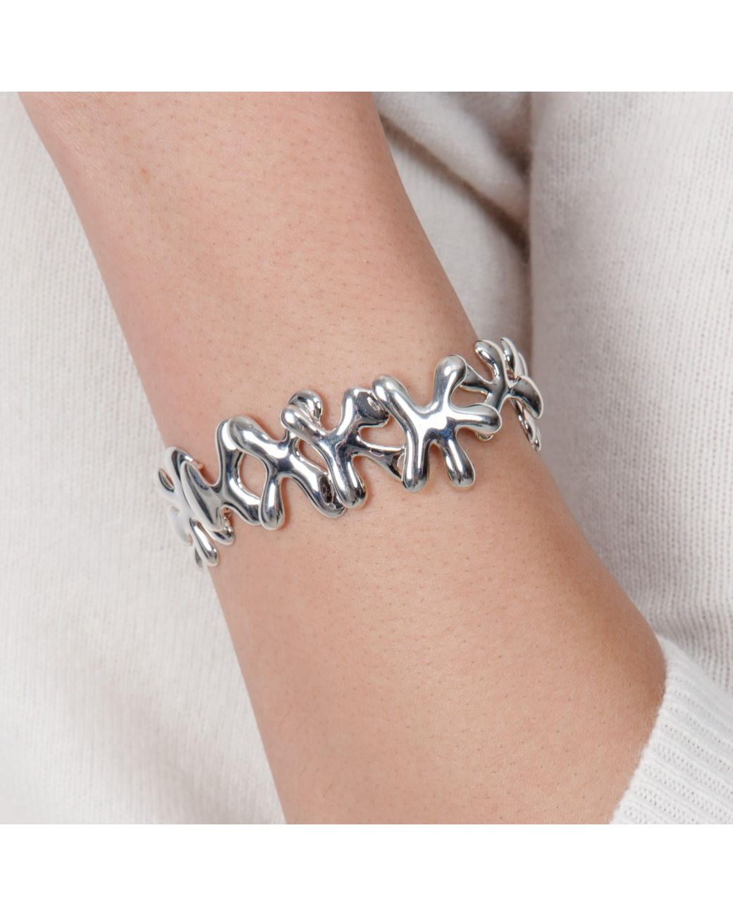 Lucy Quartermaine Metallic Solid Sterling Splash Bracelet