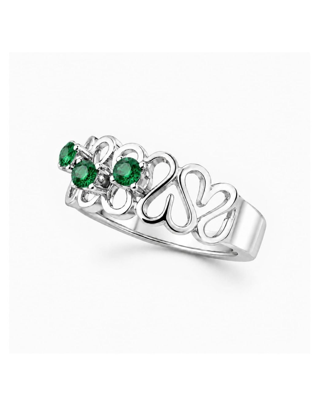 Unaloe Metallic Cubic Zirconia Statement Ring – Sterling