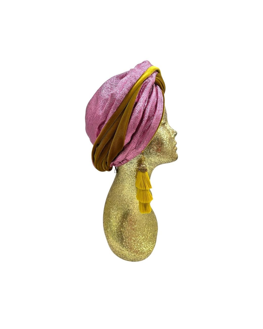 Julia Clancey Yellow Snazzy Golden Fizz Swinglette Turban
