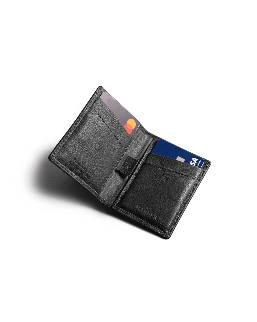 Harber London Black Rfid Card Wallet for men