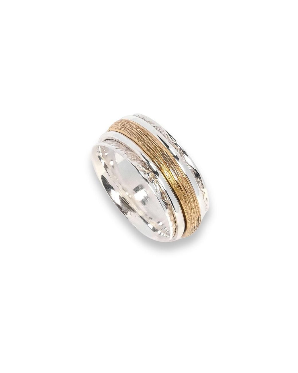 Charlotte's Web Jewellery Metallic Karma Bloom Mixed Metal Spinning Ring