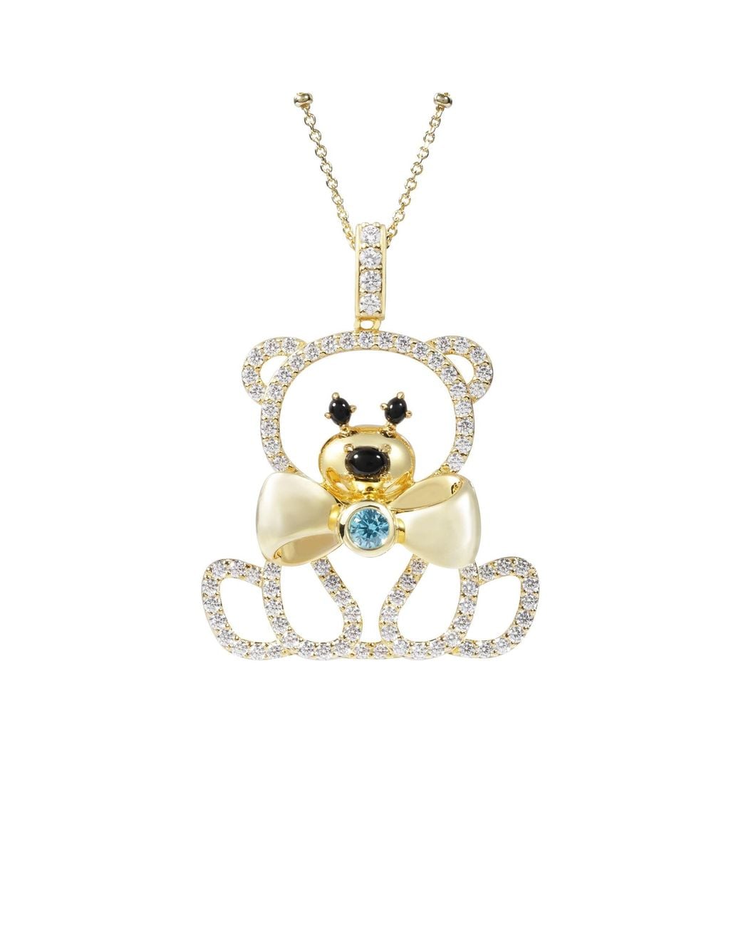 Arte Madrid Metallic Circus Bear Hollow Pendant