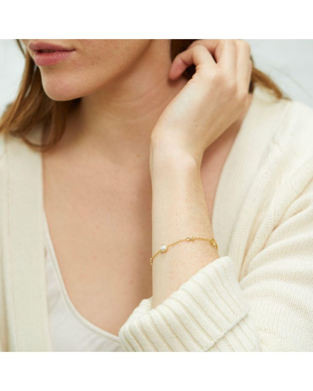 Auree Jewellery Metallic Miramar Strength & Courage Gemstone Bracelet