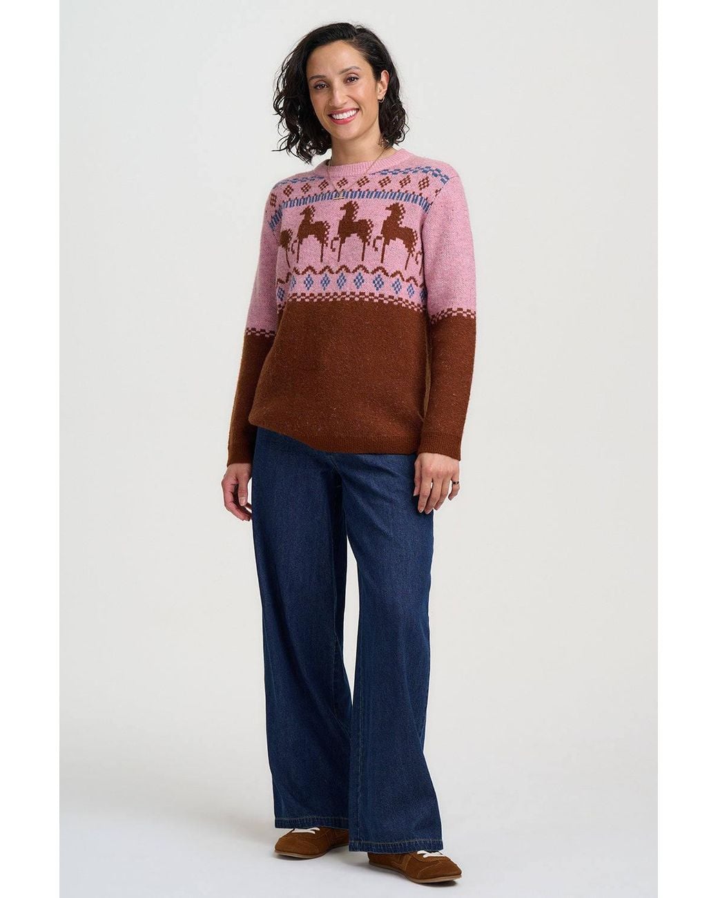 Sugarhill Multicolor Devin Sweater Horses