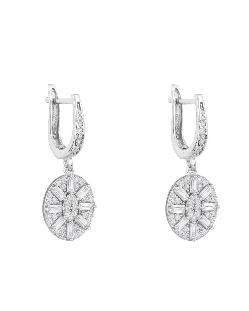 Ballinger Jewellery Metallic Uptown Oval Drop Earrings