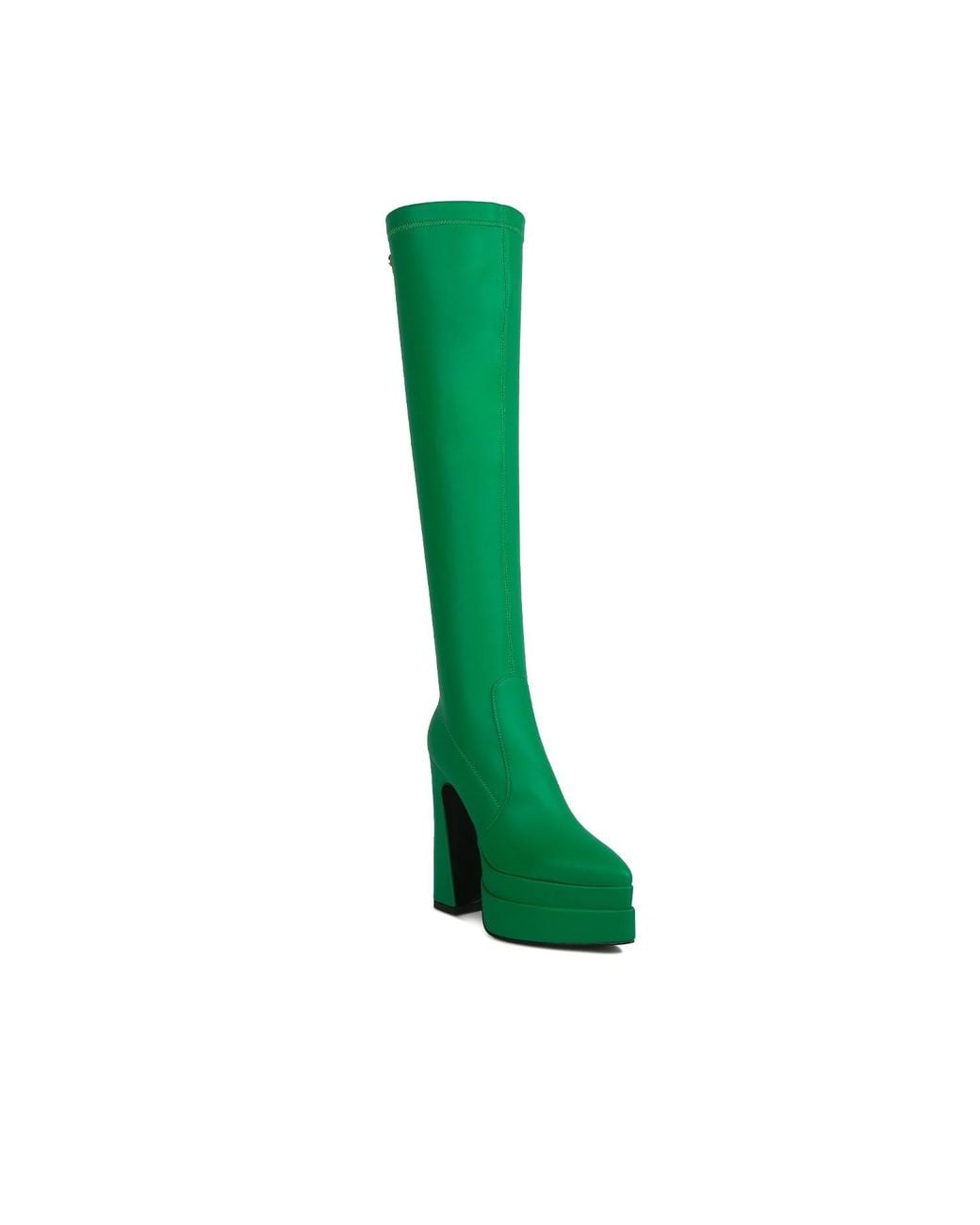 Rag & Co Green Cyber-Punk High Platform Long Boots