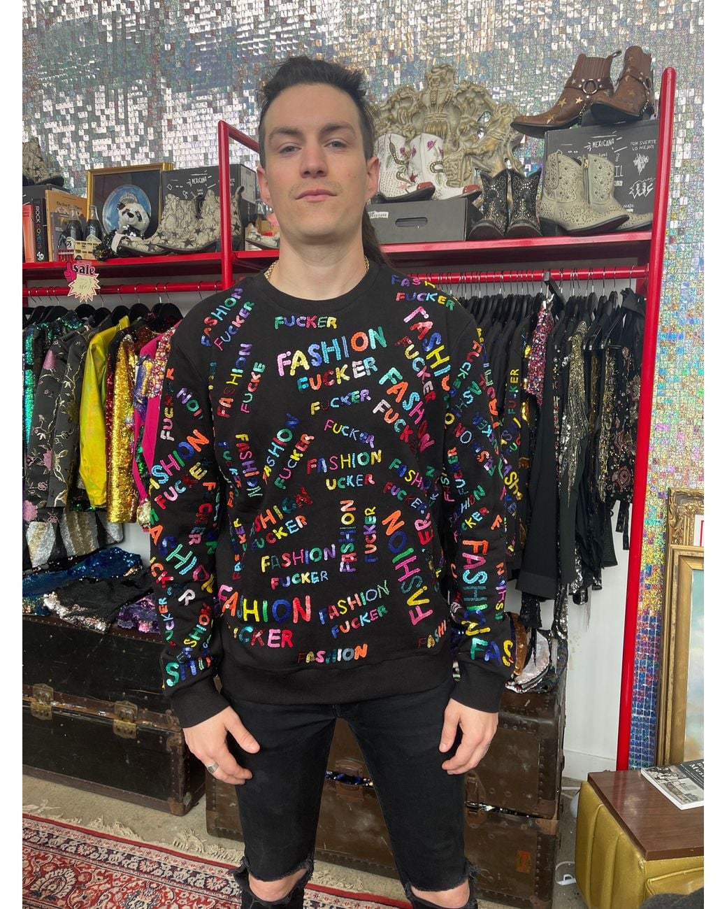 Any Old Iron Blue Ff Ltd Edition Sweatshirt