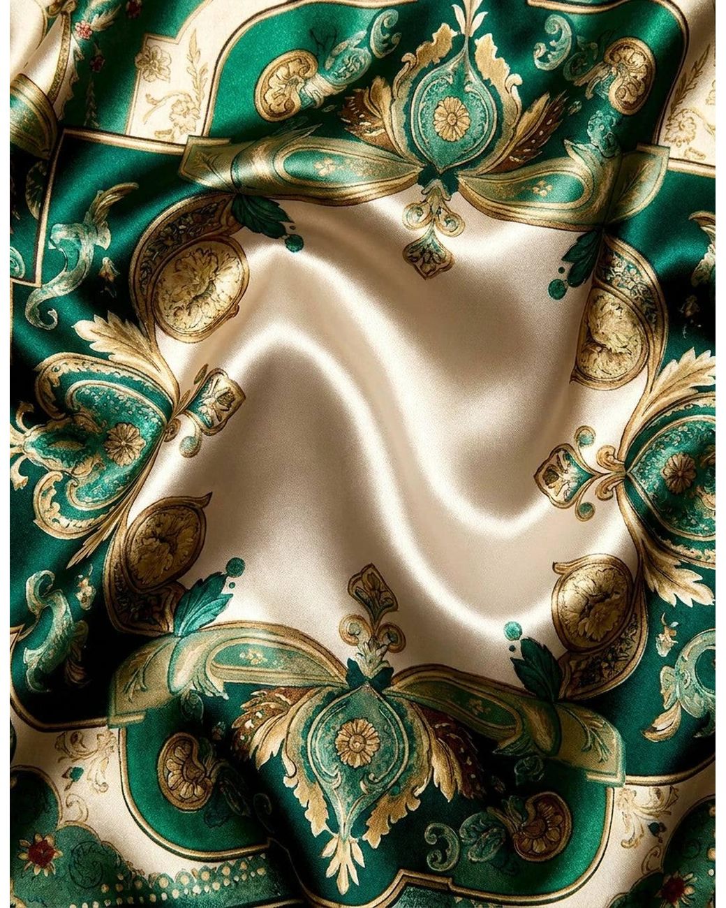 Hustle Green Welcome To Miami Satin-Pants for men
