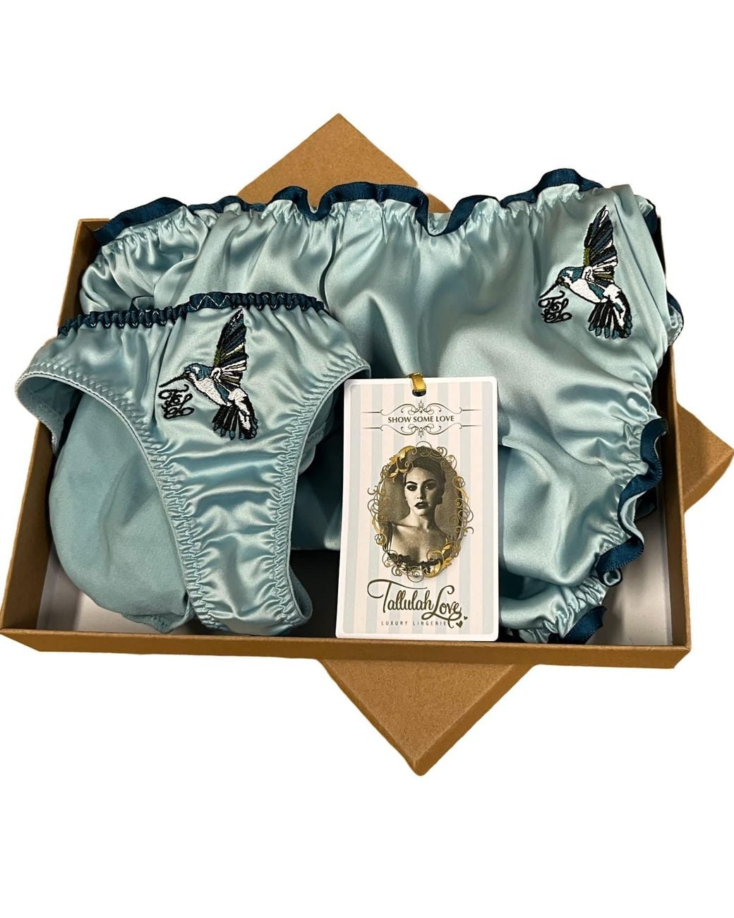 Tallulah Love Blue Hummingbird Duet: Thong And Brief