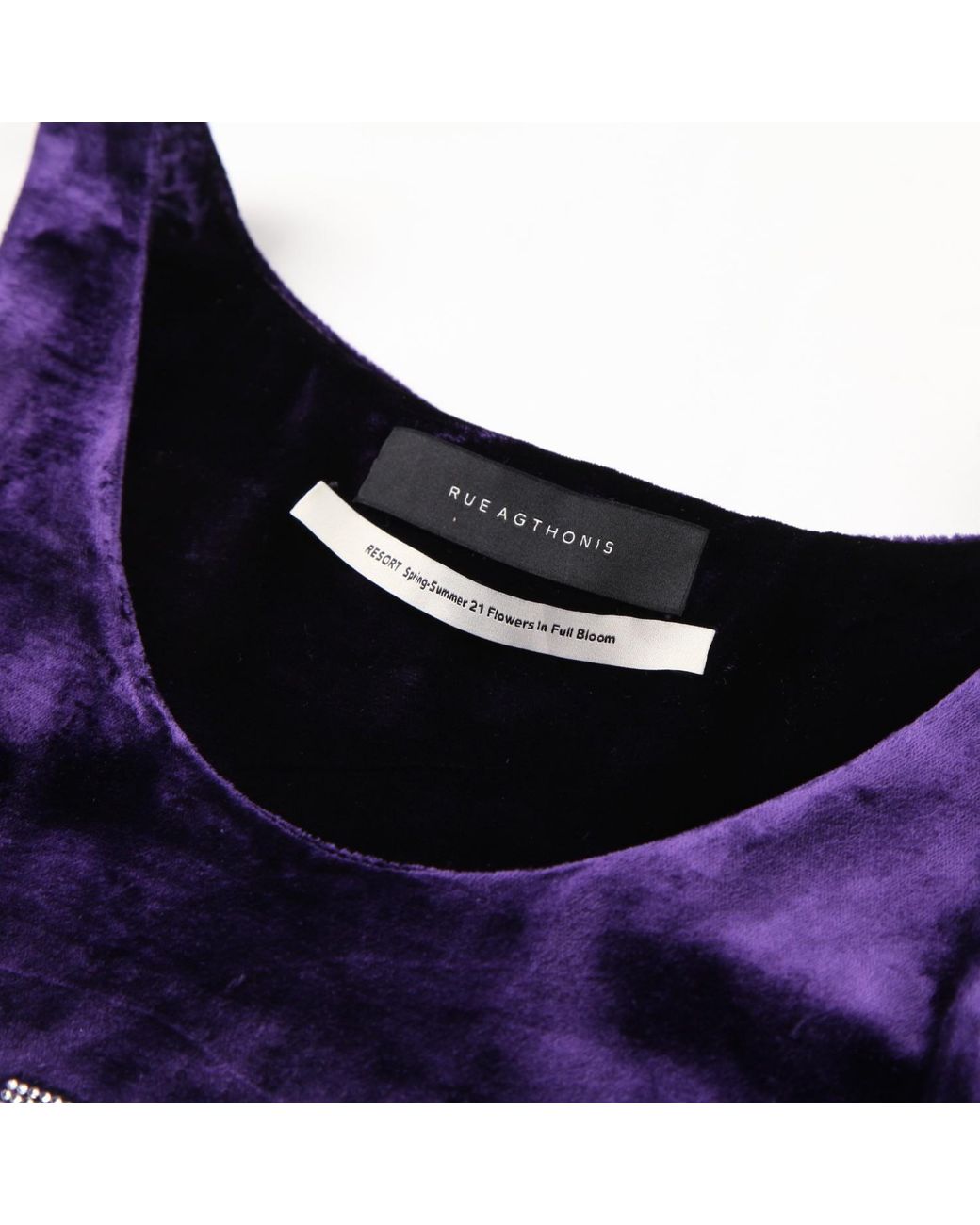 RUE AGTHONIS Blue Raisin Dress