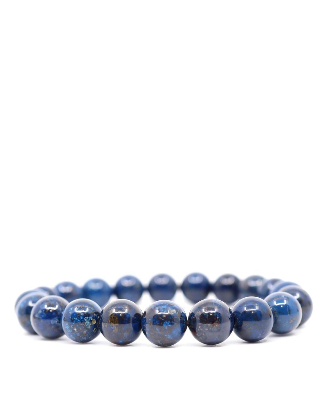 Shar Oke Blue Shattuckite Beaded Bracelet for men