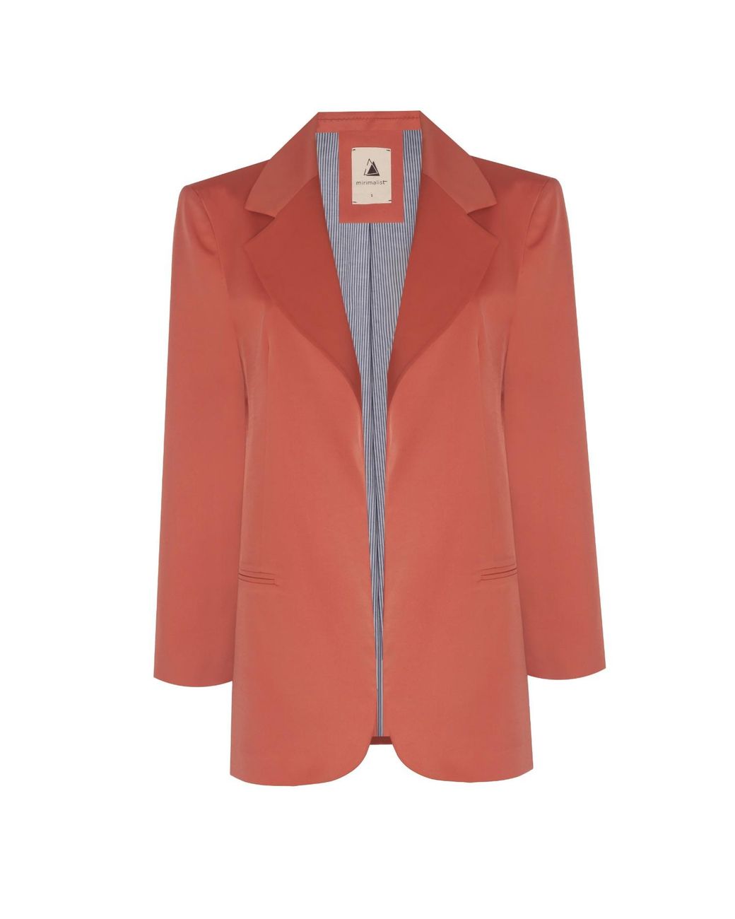 Mirimalist Metallic Janset Copper Blazer